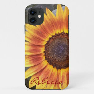 Capa Para iPhone 11 Ouro Sunflower iPhone 5 case *Personlize*