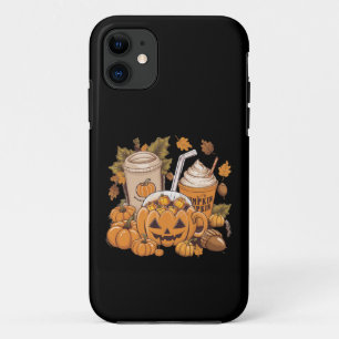 Capa Para iPhone 11 Outono Família Halloween Dia de Ação de Graças Fof