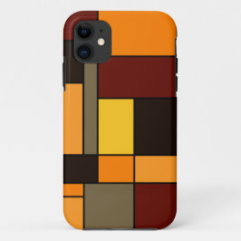 Capa Para iPhone 11 Outono Mondrian