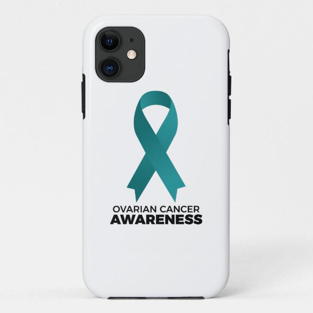 Capa Para iPhone 11 Ovarian Cancer Awareness (Verso)