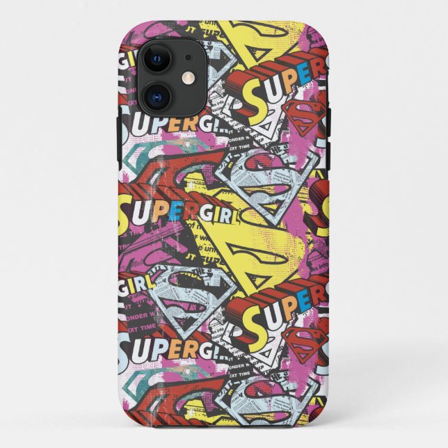 Capa Para iPhone 11 Padrão 4 da Supergirl Comic Capers (Verso)