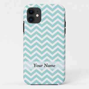 Capa Para iPhone 11 Padrão aqua e cinza