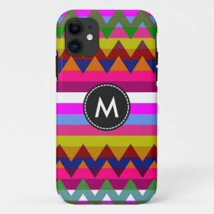 Capa Para iPhone 11 Padrão Aztec Chevron Stripes #4