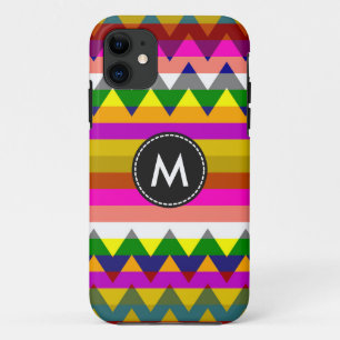 Capa Para iPhone 11 Padrão Aztec Chevron Stripes #9