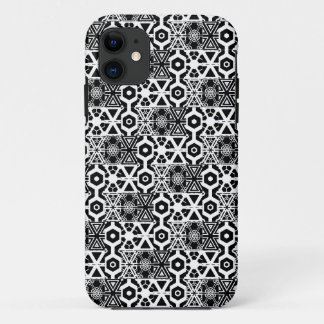 Capa Para iPhone 11 Padrão branco preto mais frio