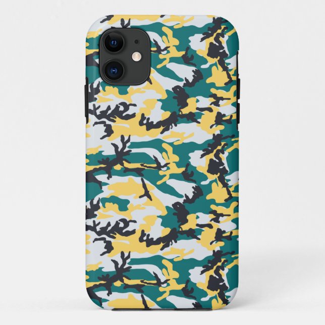 Capa Para iPhone 11 Padrão Camuflagem Lakeside (Verso)