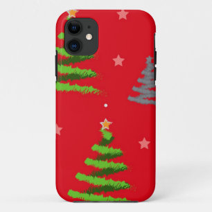 Capa Para iPhone 11 Padrão da árvore de Natal