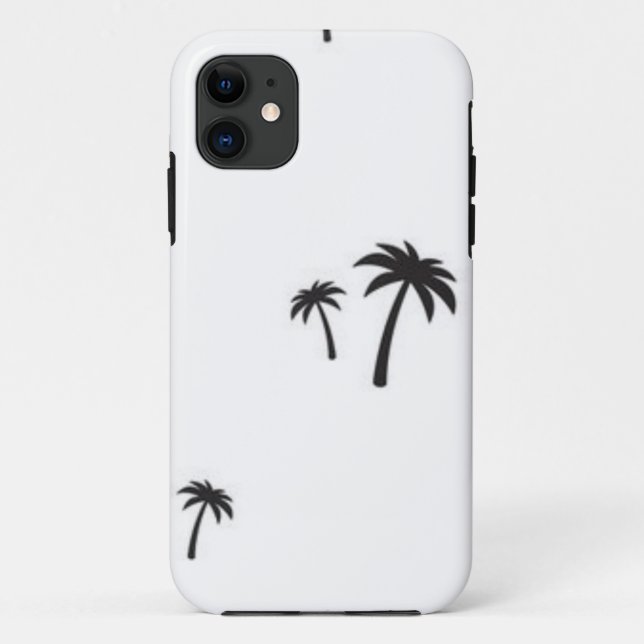 Capa Para iPhone 11 Padrão da palmeira (Verso)