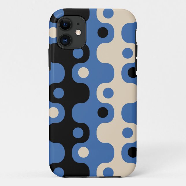 Capa Para iPhone 11 Padrão de Abstrato de Futurística Retroativa (Verso)