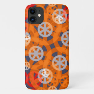 Capa Para iPhone 11 Padrão de Abstrato de Roda Laranja