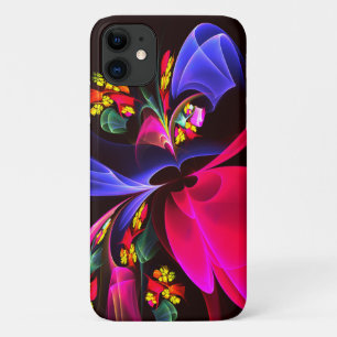 Capa Para iPhone 11 Padrão de Abstrato Floral Moderno Colorido #06