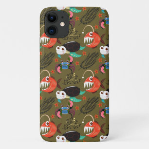 Capa Para iPhone 11 Padrão de animais aquáticos vida submarina do