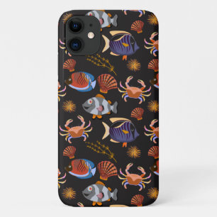 Capa Para iPhone 11 Padrão de animais aquáticos   vida submarina do 