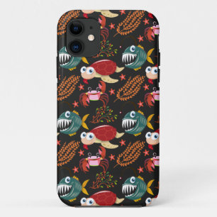 Capa Para iPhone 11 Padrão de animais aquáticos vida submarina do oc