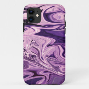 Capa Para iPhone 11 Padrão de arte da galáxia azul