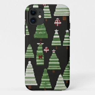 Capa Para iPhone 11 Padrão de árvore de Natal Kned
