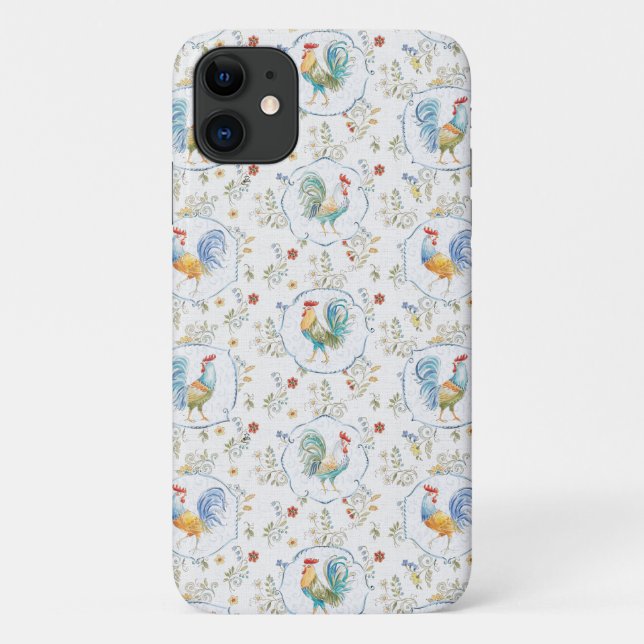 Capa Para iPhone 11 Padrão de Blooms do País (Verso)