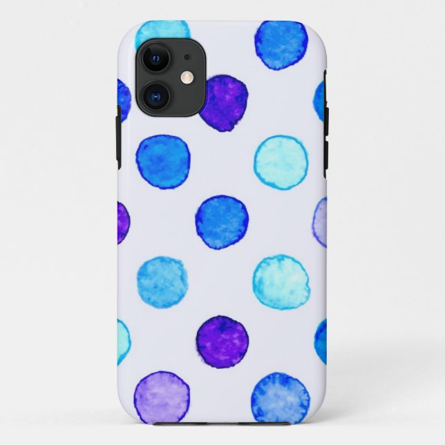Capa Para iPhone 11 padrão de bolinhas (Verso)