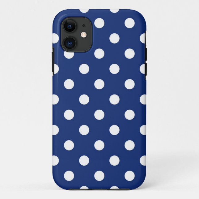 Capa Para iPhone 11 padrão de bolinhas (Verso)