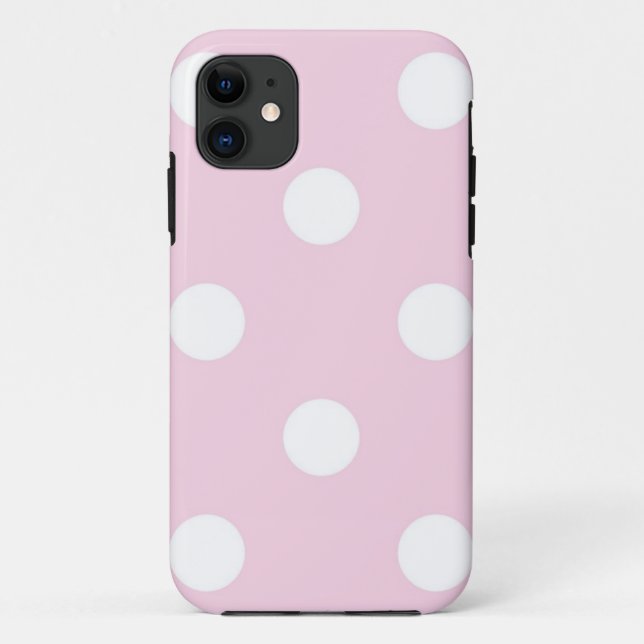 Capa Para iPhone 11 padrão de bolinhas (Verso)