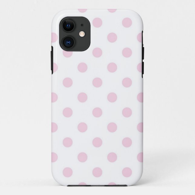Capa Para iPhone 11 padrão de bolinhas (Verso)