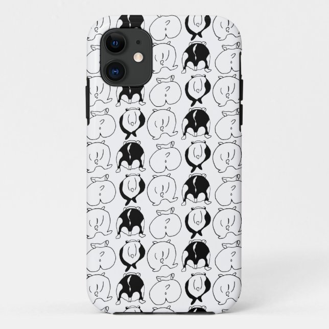 Capa Para iPhone 11 Padrão de Bumbuns de Hamster (Verso)