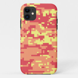 Capa Para iPhone 11 Padrão de Camo Digital Sunshine