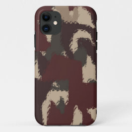 Capa Para iPhone 11 Padrão de Camuflagem Militar abstrato