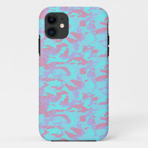 Capa Para iPhone 11 Padrão de Camuflagem Pastel Legal