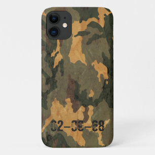 Capa Para iPhone 11 Padrão de camuflagem verde vintage 2020