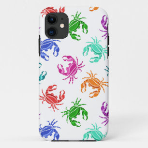 Capa Para iPhone 11 Padrão De Caranguejos