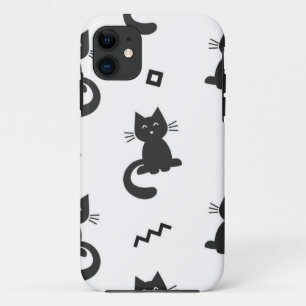 Capa Para iPhone 11 Padrão de Cat