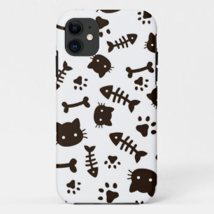 Capa Para iPhone 11 Padrão de Cat