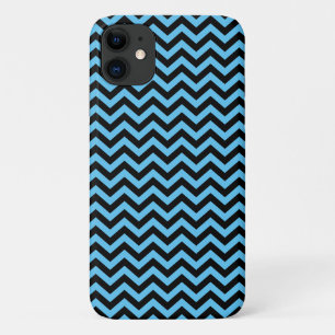 Capa Para iPhone 11 Padrão De Cevon Azul E Preto
