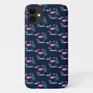 Capa Para iPhone 11 Padrão de coloração aquosa do flamingo tropical
