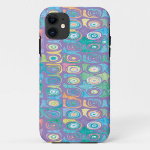 Capa Para iPhone 11 Padrão de cor abstrato 1