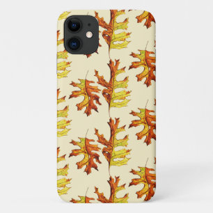 Capa Para iPhone 11 Padrão de Cores de Água de Folha