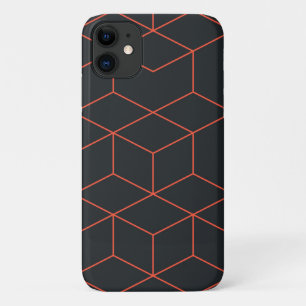 Capa Para iPhone 11 Padrão de cubo vibrante, retrô, simples, legal e