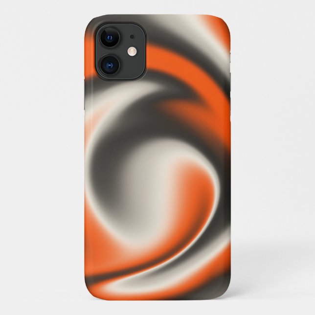 Capa Para iPhone 11 Padrão de Design de Textura de Elemento de Onda de (Verso)