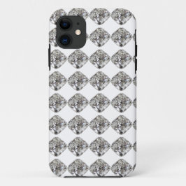 Capa Para iPhone 11 Padrão de diamante
