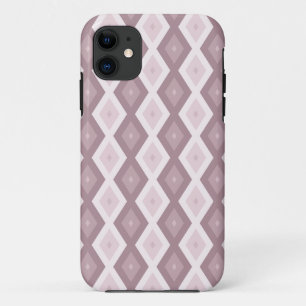 Capa Para iPhone 11 padrão de diamante rosa rosa quartz