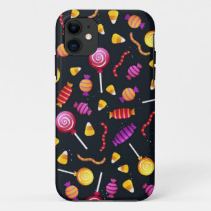 Capa Para iPhone 11 Padrão de doces do Dia das Bruxas