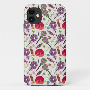 Capa Para iPhone 11 Padrão de doces Padrão do lombo pirulito 11