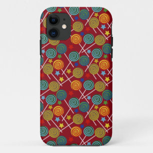 Capa Para iPhone 11 Padrão de doces Padrão do lombo pirulito 32