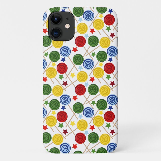 Capa Para iPhone 11 Padrão de doces | Padrão do lombo | pirulito 43 (Verso)