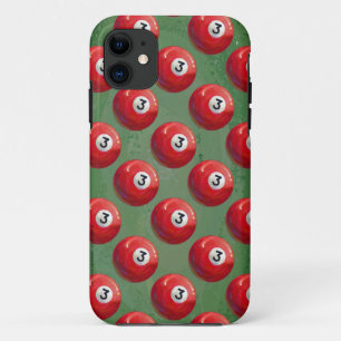 Capa Para iPhone 11 Padrão de esfera de 3 Piscinas pintada
