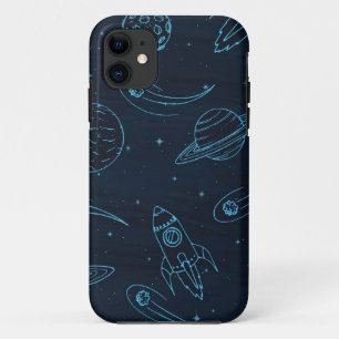 Capa Para iPhone 11 Padrão de espaço