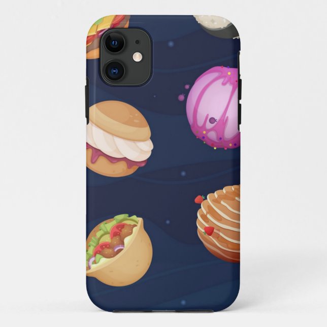 Capa Para iPhone 11 Padrão de espaço (Verso)