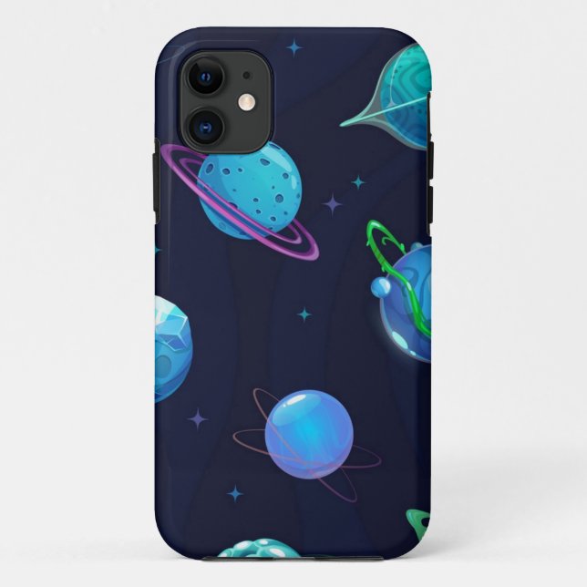 Capa Para iPhone 11 Padrão de espaço (Verso)
