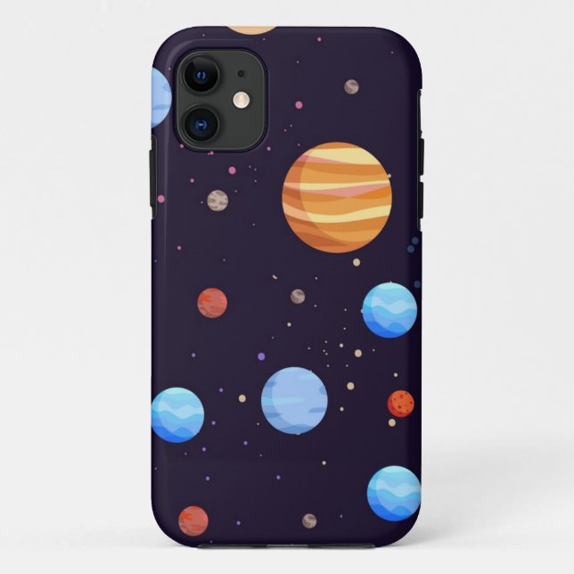 Capa Para iPhone 11 Padrão de espaço (Verso)
